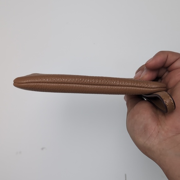 Coach CR393 Corner Zip Wristlet With Varsity Silver/Light Saddle - Picture 5 of 12